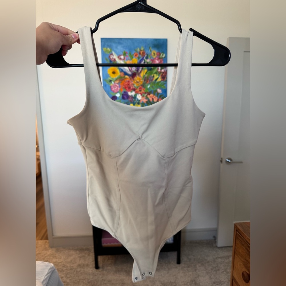 Abercrombie & Fitch Beige Bodysuit